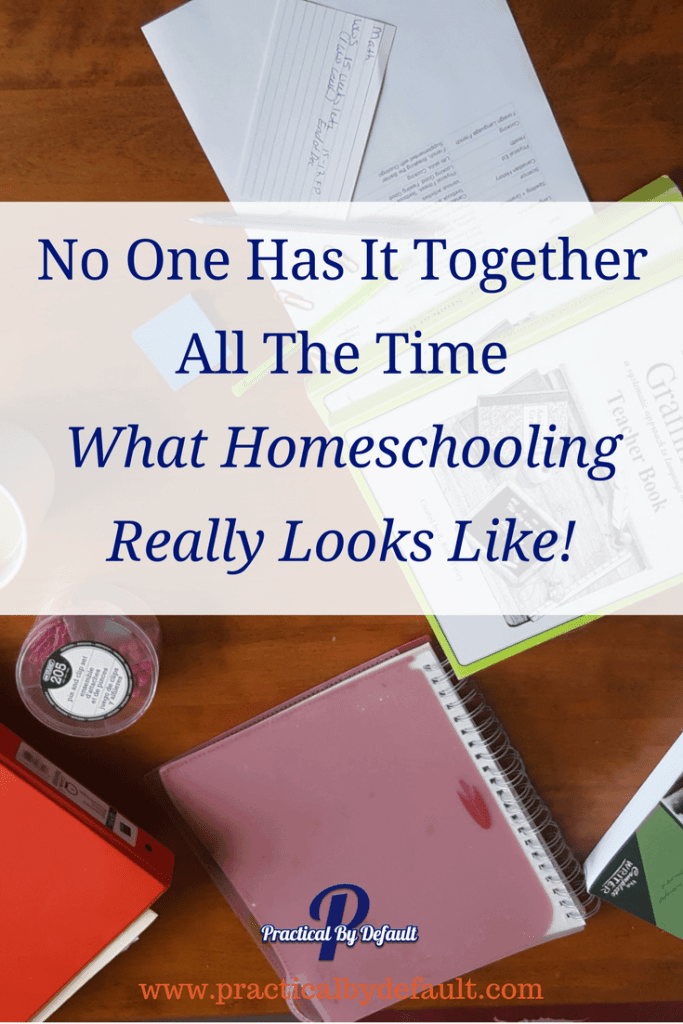 No working homeschool mom is perfect. Not you, not me. This is what our homeschool looks like. What does homeschooling look like in your house?