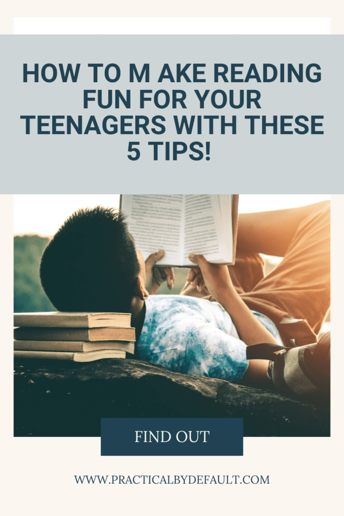 teenager, boy reading a book. how to make reading fun for your teenager