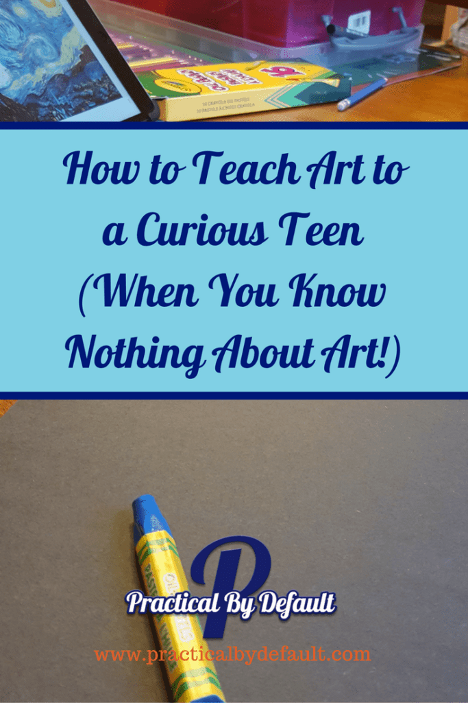 What do you do when your teen decides they want to learn about art and you don't have a clue? You do what any reasonable homeschool mom does to teach art.