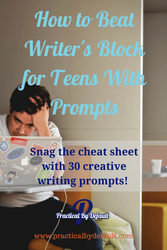 Beat writer's block! Get your teen writing and having fun with these creative writing prompts! (Grab the download of 30 prompts-print and go!)