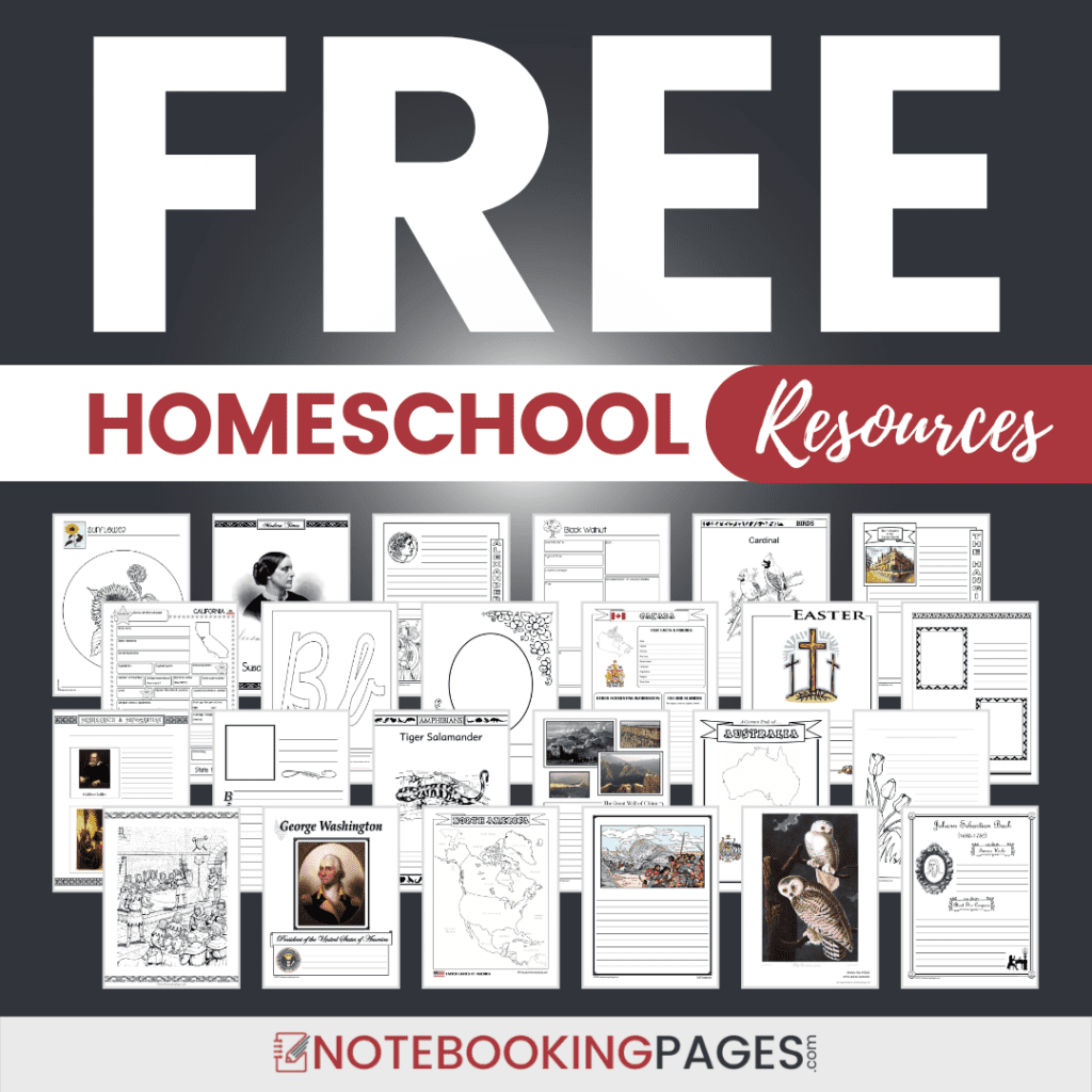 Ad for free notebooking pages