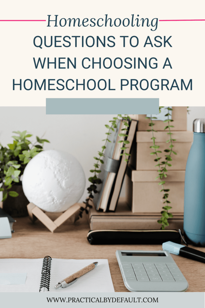 desktop for Choosing A Homeschool Program globe notebook