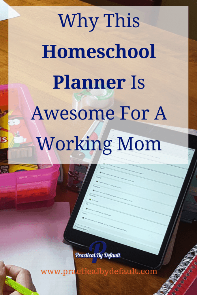 Are you curious if there is a homeschool planner that can work for a working mom? Sharing the perfect online planner that replaced 6 in my house! 