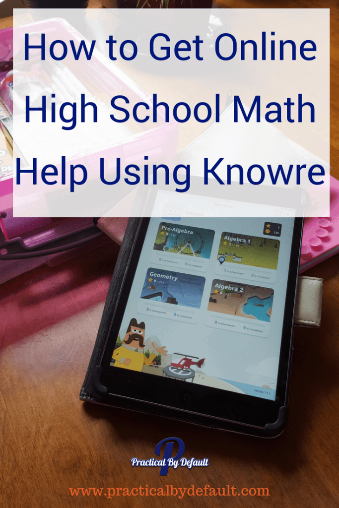 Do you need help homeschooling high school math? Check out this review of knowre ! 