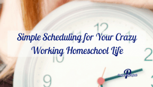 Are you a working homeschool mom trying to figure out where everything fits? Sharing a simple schedule to help you design a plan for you and your life!