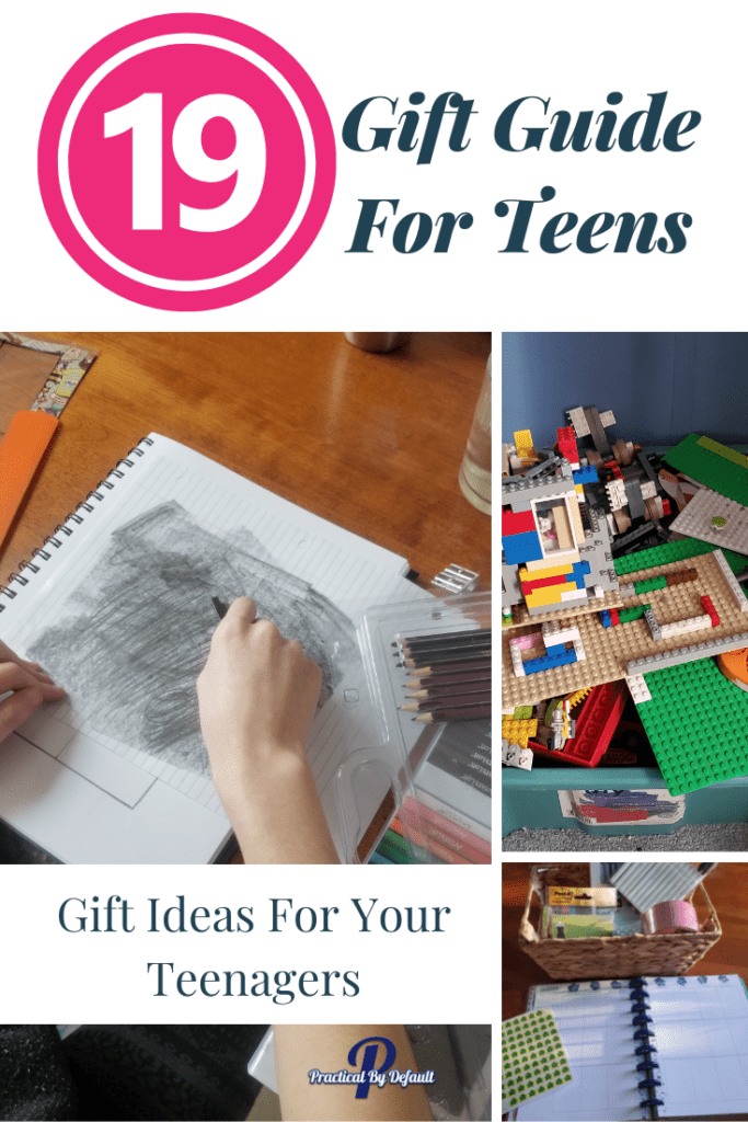 collage pin text says 19 gift guide for teens gift ideas for your teenagers