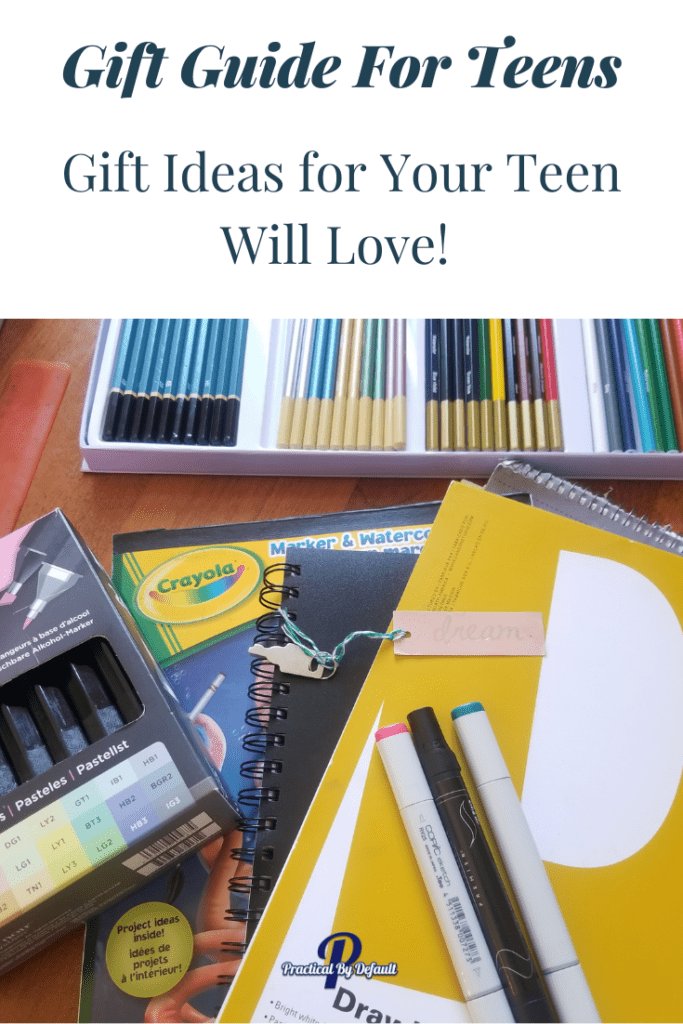 Gift Guide For Teens, art supplies on a table