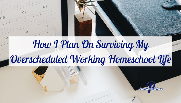 How I Plan On Surviving My Overscheduled Working Homeschool Life