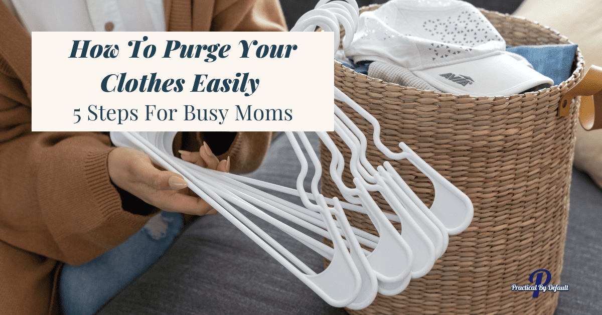 How To Purge Your Clothes Easily 5 Steps For Busy Moms
