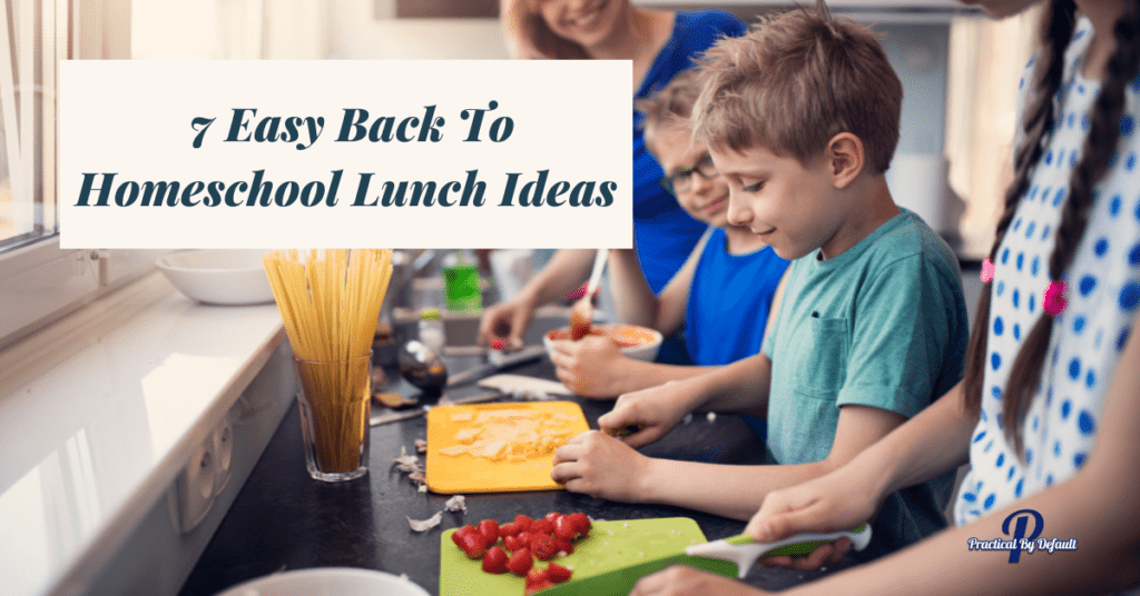 kids making lunches