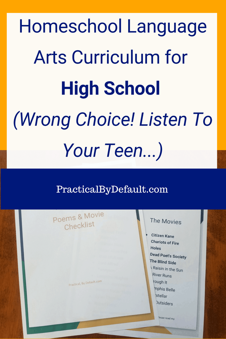 Homeschool Language Arts Curriculum for High School (Wrong Choice! Listen To Your Teen...) #highschool #homeschoolinghighschool #onlinelearning