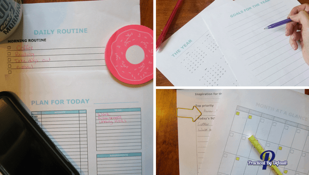 Deluxe homeschool planner used for working moms