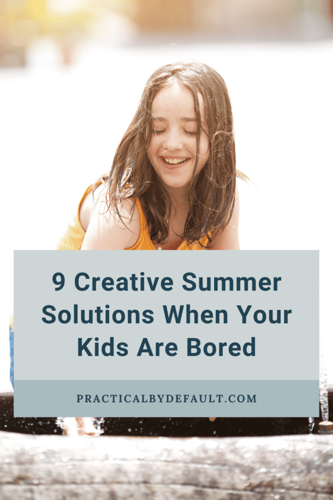 young girl playing in the water, 9 Creative Summer Solutions When Your Kids Are Bored

