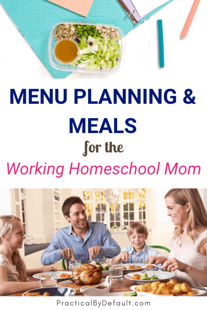 Mom meal planning and menu ideas for working moms