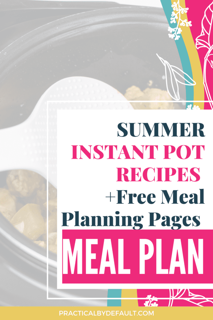 Pin for summer instant pot recipes 