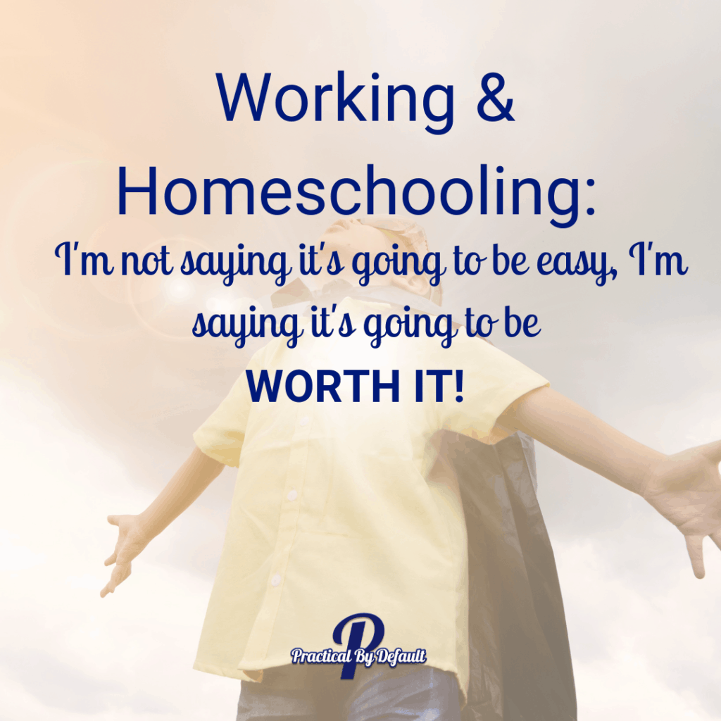 working homeschool mom quote
