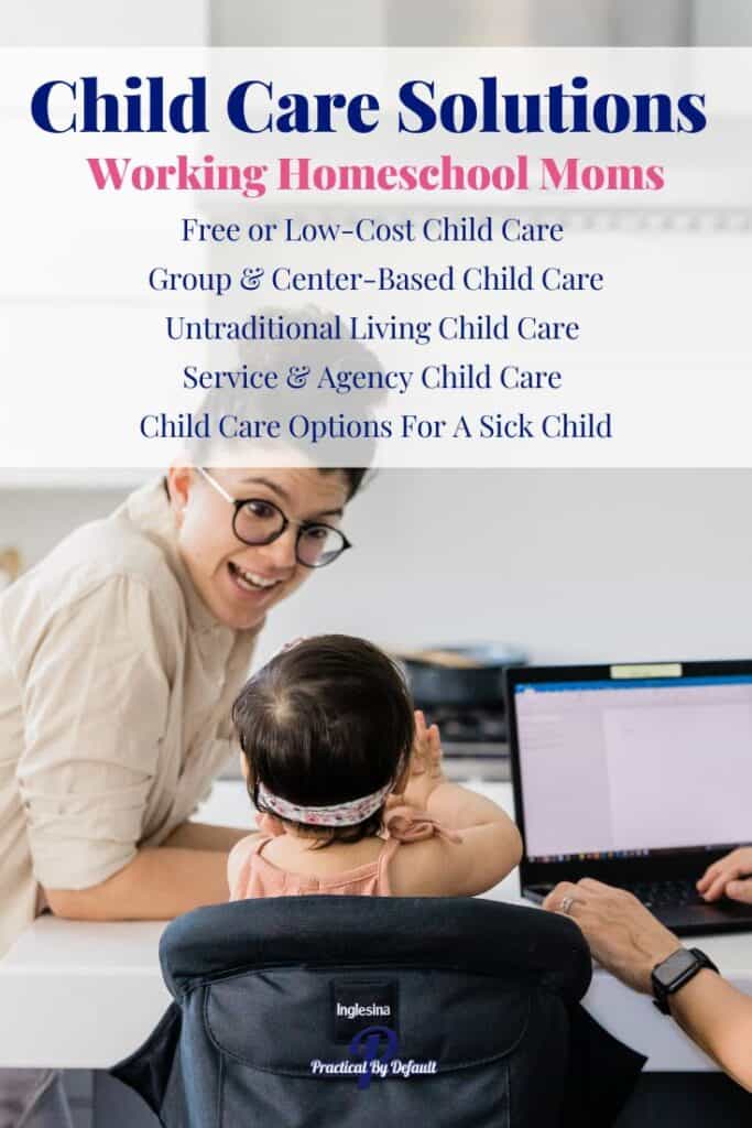 mom doing research for child care solutions for her child
