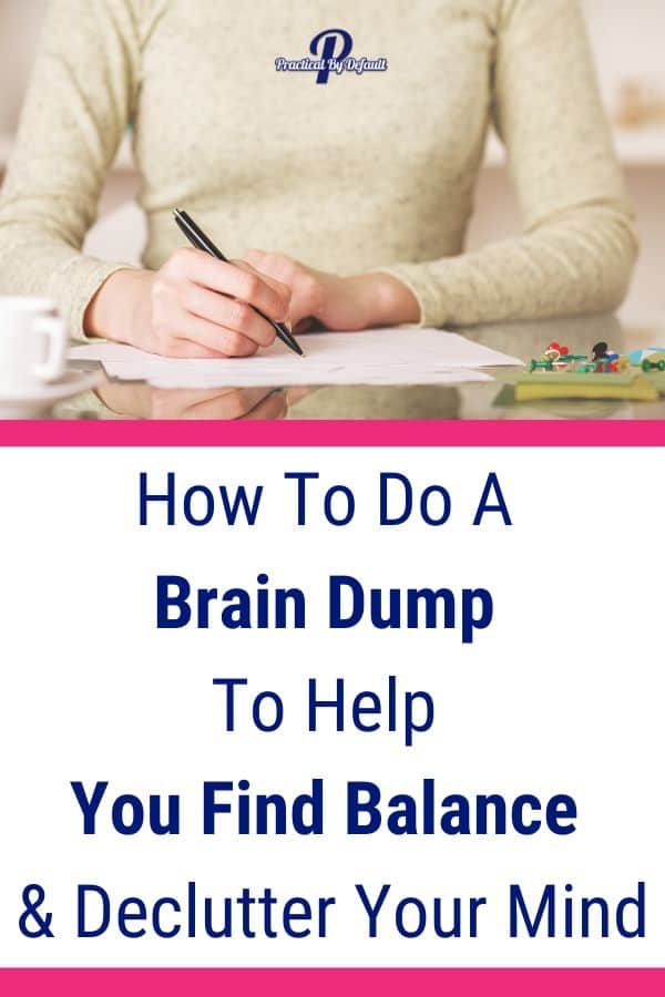 How to organize a brain dump and declutter your mind! 