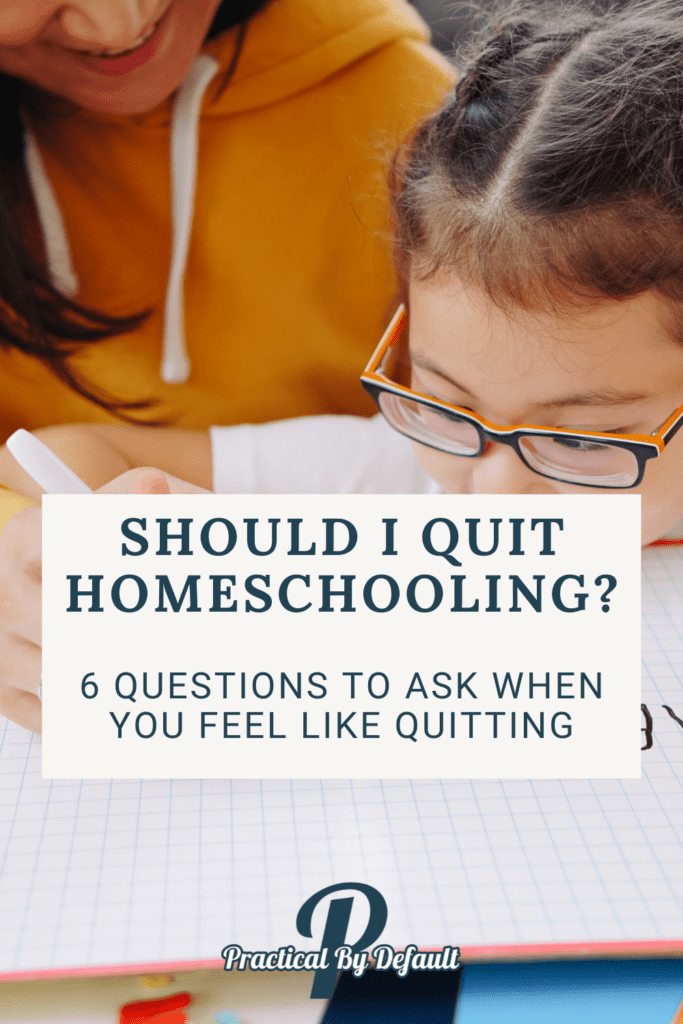 child writing, should I quit homeschooling?