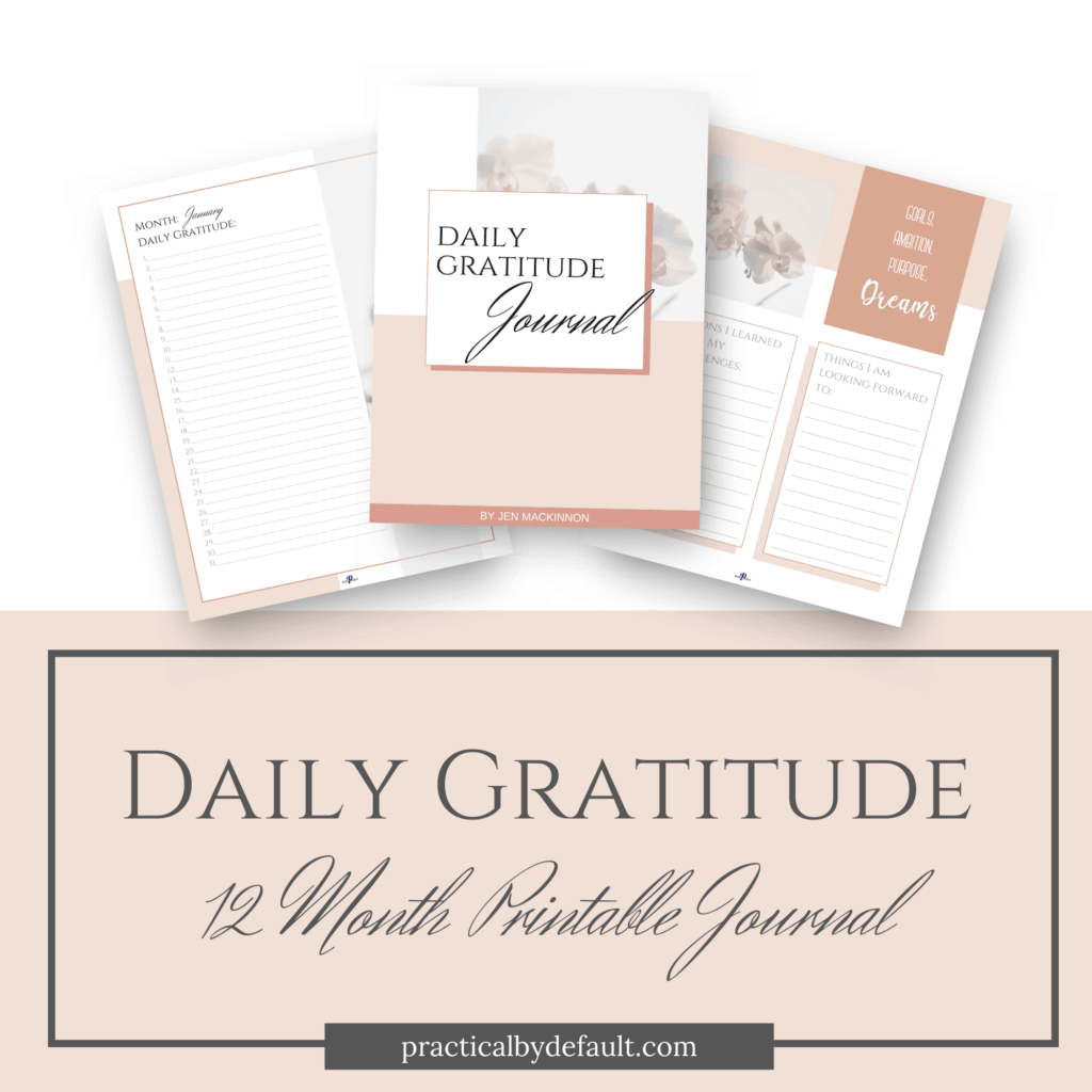 Daily gratitude journal
