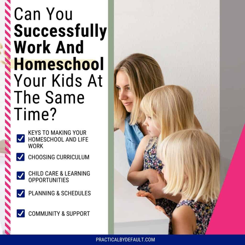 list of 5 things to keep in mind when you work and homeschool at the same time