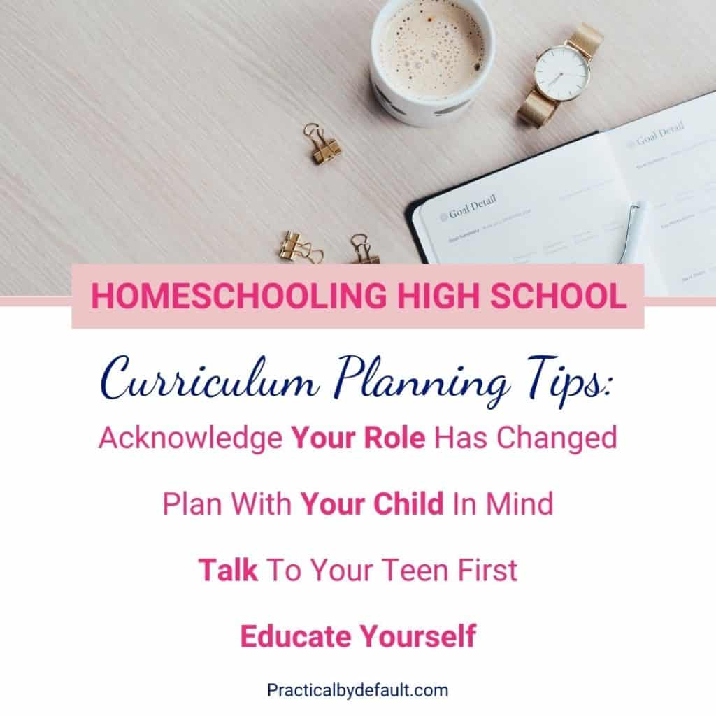4 tips to homeschool high school planning