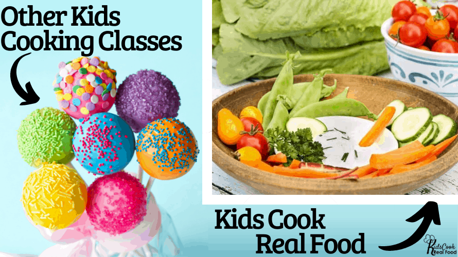How Kids Cook Real Food Solo Program online cooking classes are different from other kids cooking classes