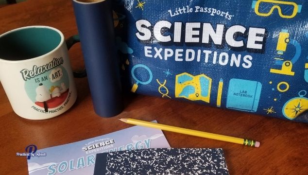 Little Passports Science Expeditions with a coffee club and notebooks
