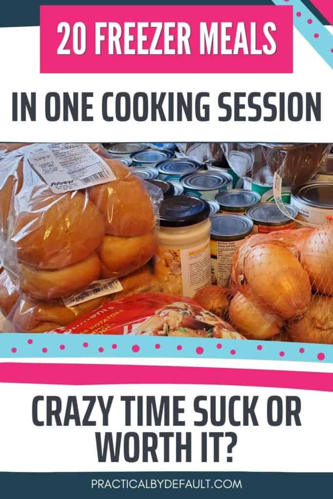 pin for 20 freezer meals in one cooking session. 