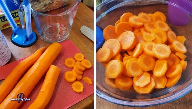 preparing the carrotss