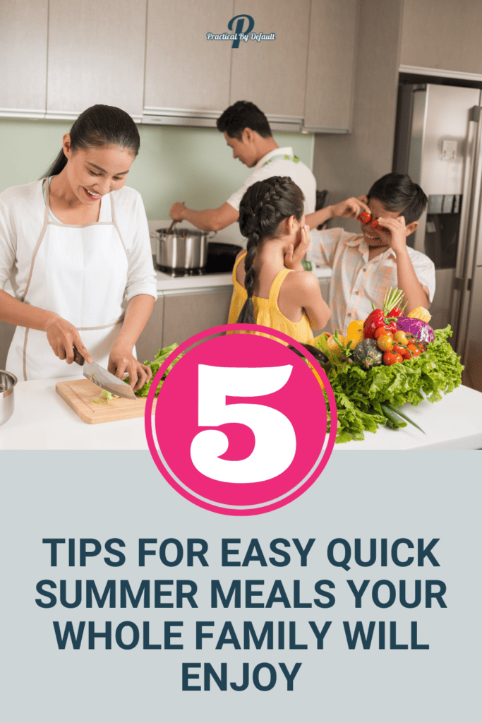 family cooking easy quick summer meals in the kitchen