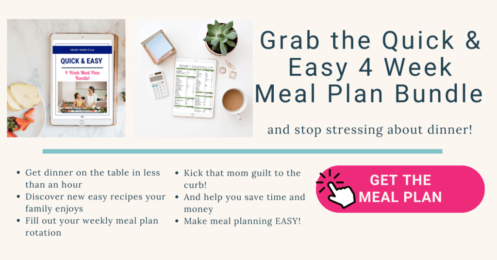 Quick and easy meal plan bundle ad