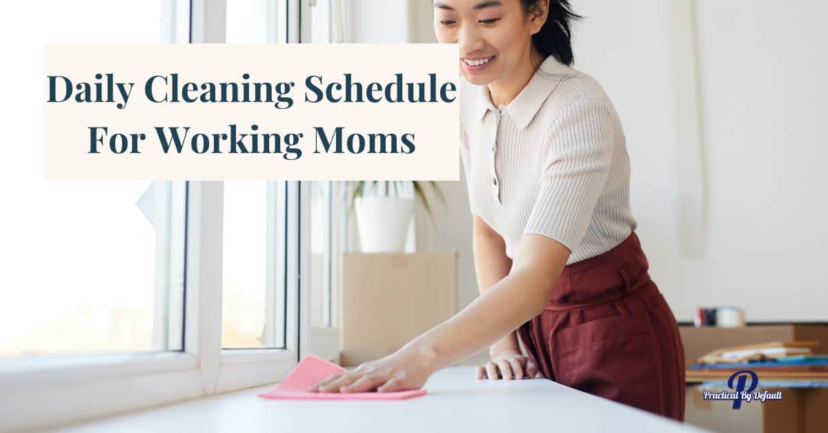 Simple Daily Cleaning Schedule For Working Moms