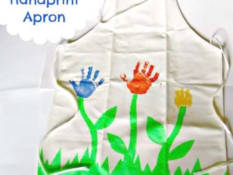 hand print apron
