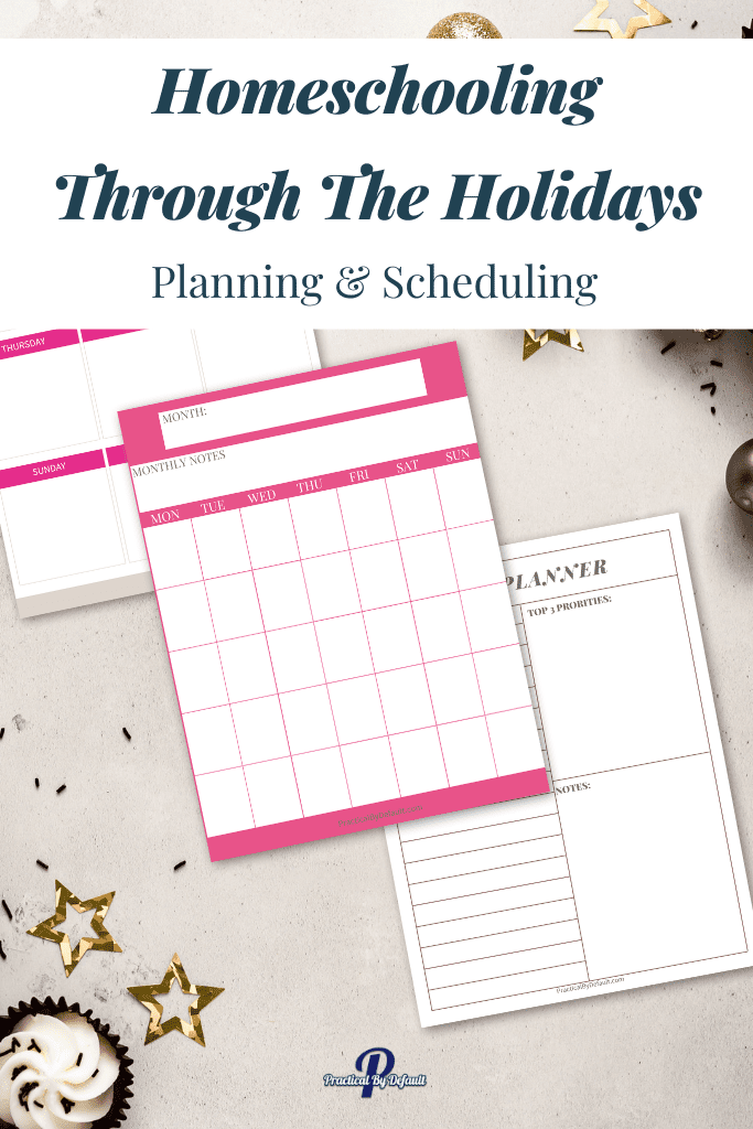 homeschooling through the holidays planning 