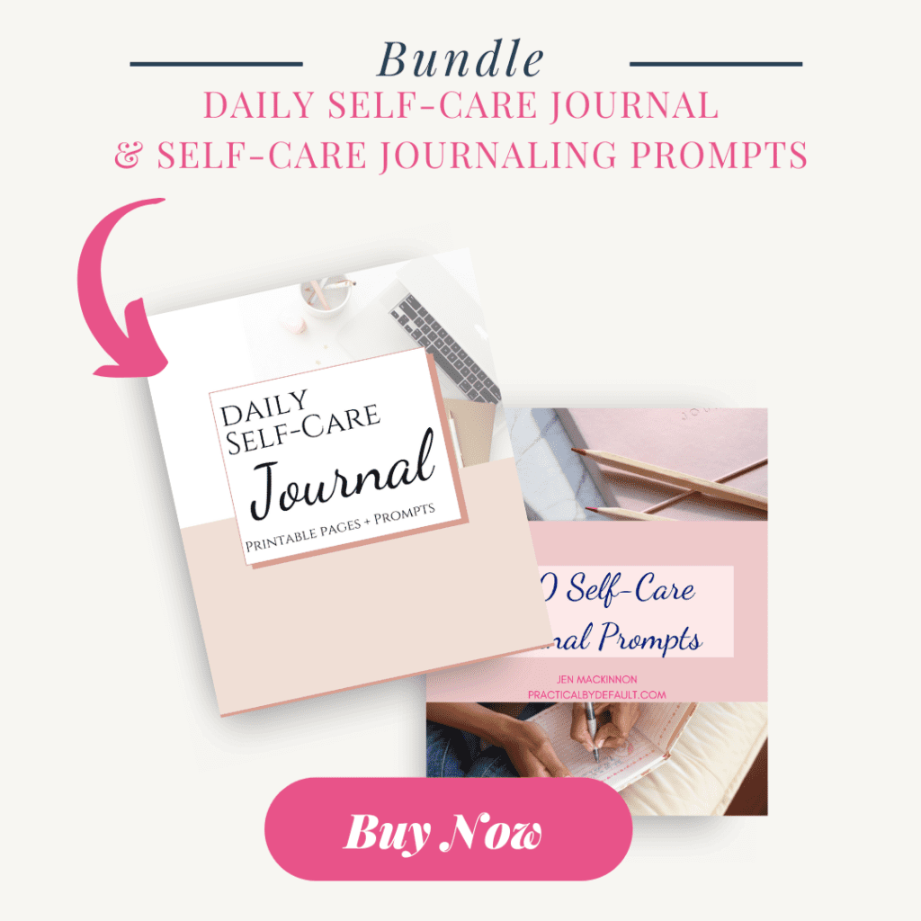 Self-care journal and planner ad