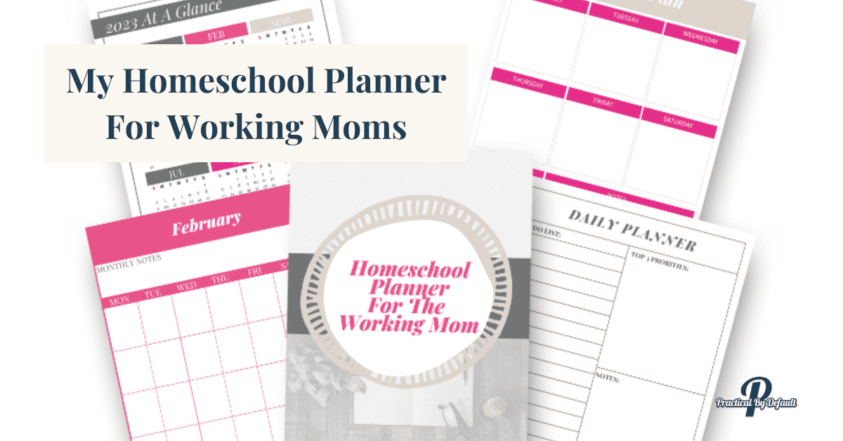 Homeschool Planner For Working Moms