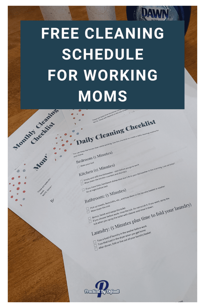 20-Minute Speed Cleaning Checklist For Busy Moms [Free Printable
