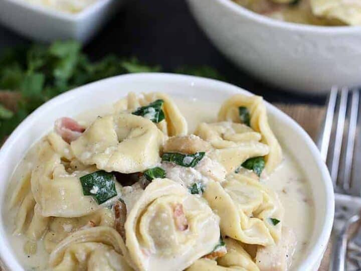 tortellini in bowl