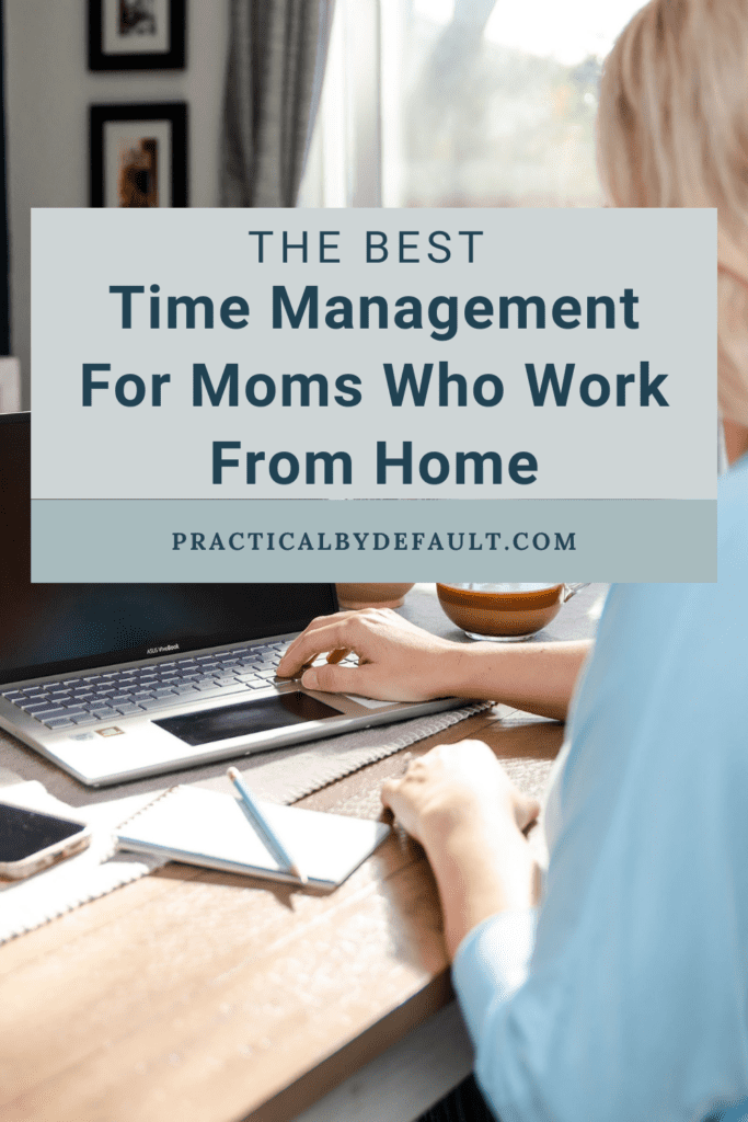 woman working at a computer at home, Time Management For Moms Who Work From Home
