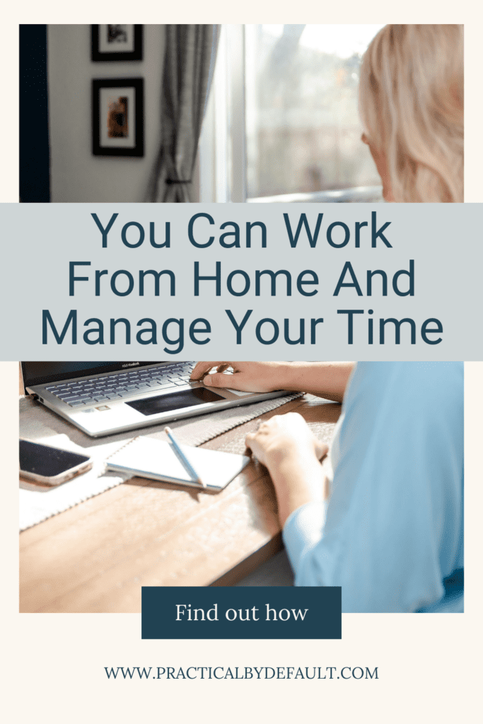 woman working at home at a desk you can work from home and manage your time