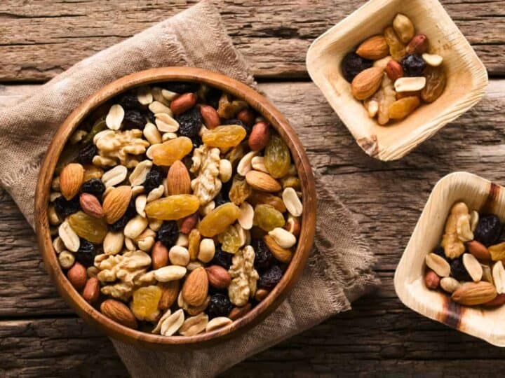 trail mix in a bowl
