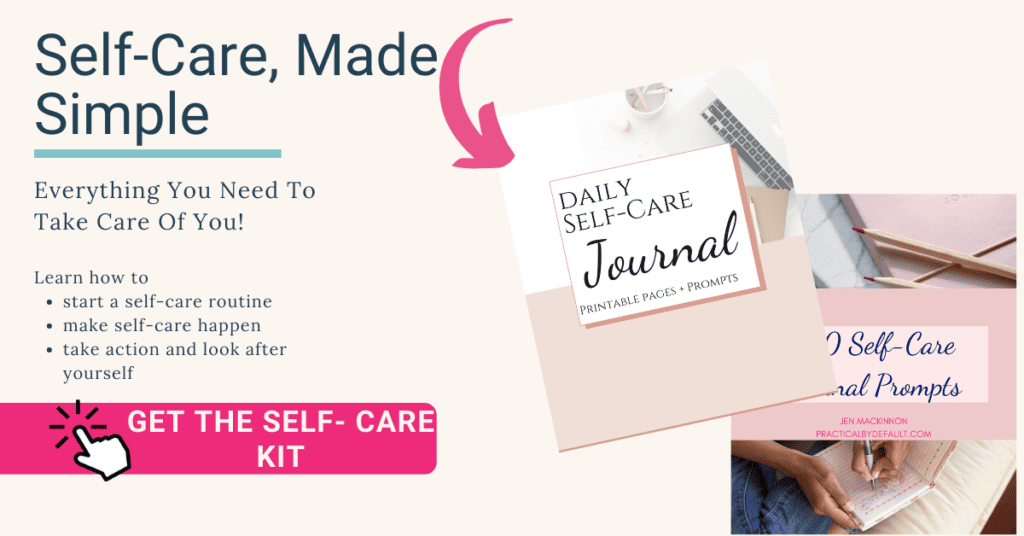 self care simple ad for planner