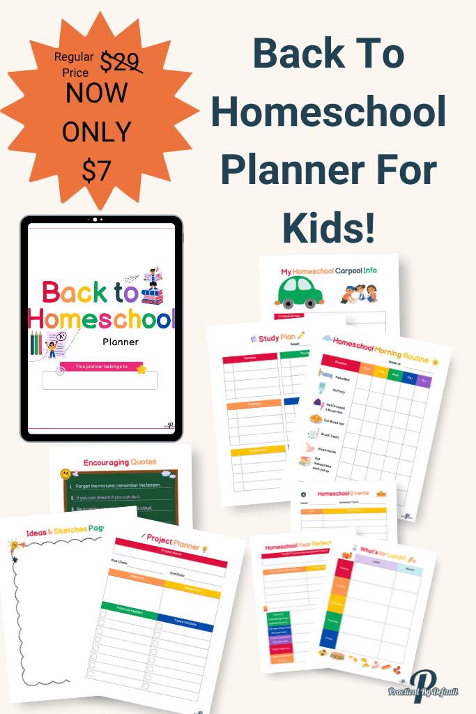 back to homeschool planner for kids tripwire