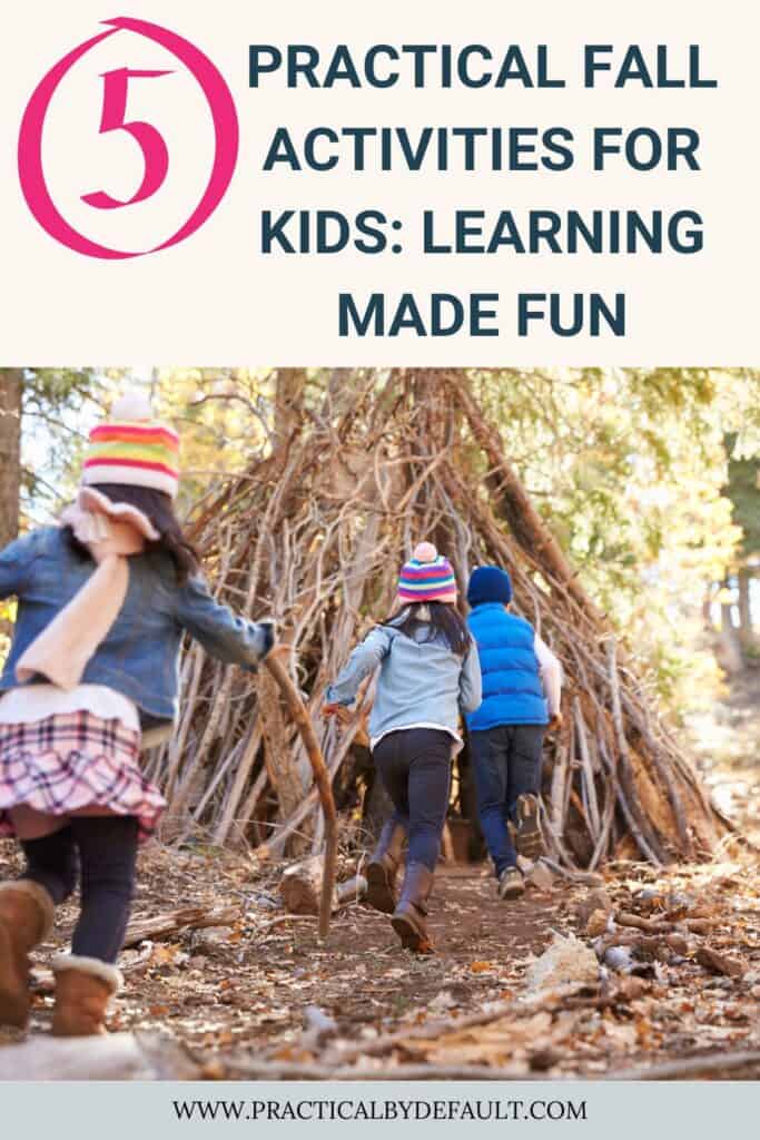 Kids playing outside fall activities for kids