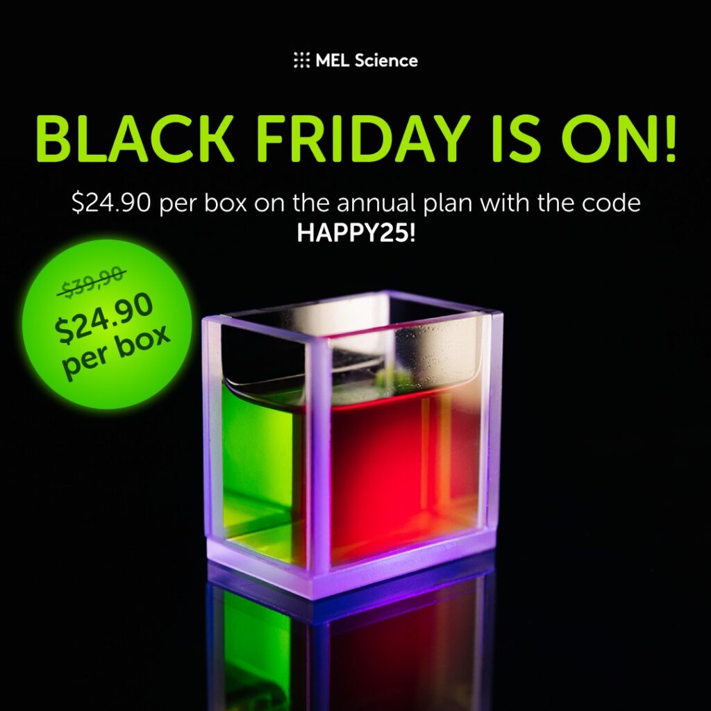 ad for mel science black friday deal