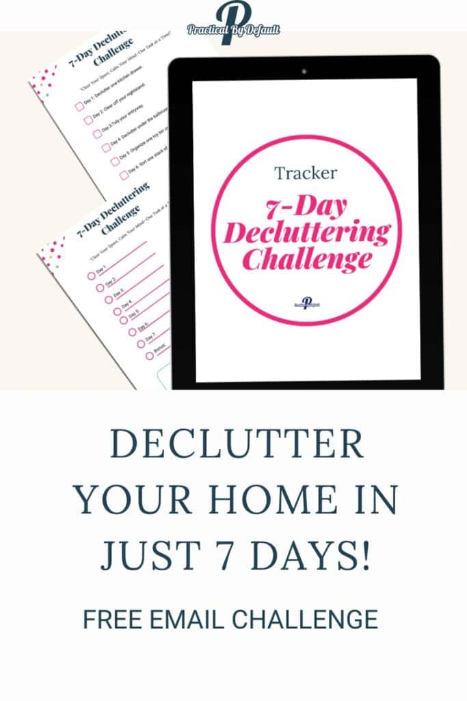 decluter your home in 7 days, free email challenge